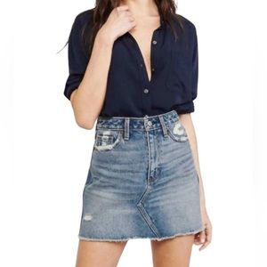 Abercrombie&Fitch🦎Distressed Denim Skirt🌵